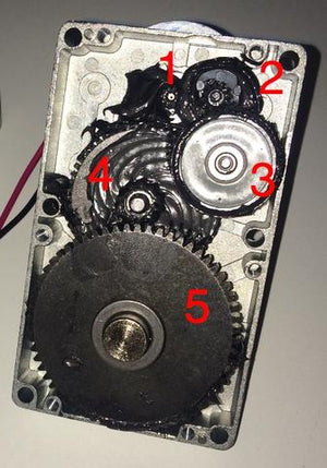 Filastruder Replacement Gears