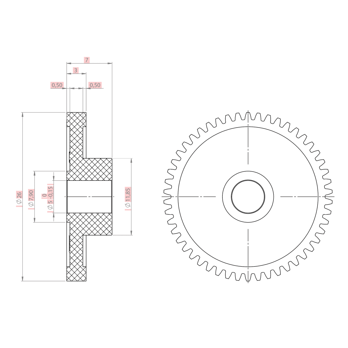 BMG Integrated Drive Gear Assembly (IDGA) Retrofit Kit (SKU: EXT-KIT-96)