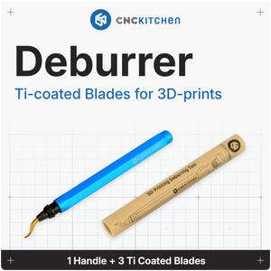 Deburrer with 3 titanium coated blades