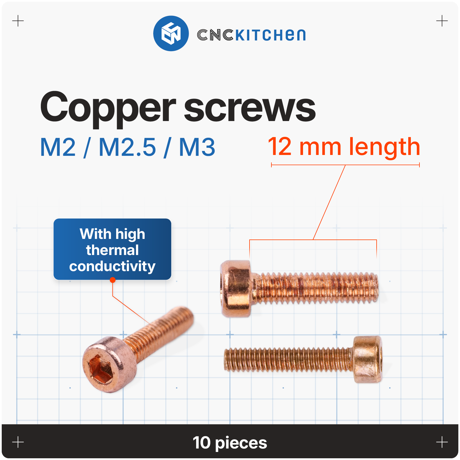 Copper Hex Socket Cap Screw