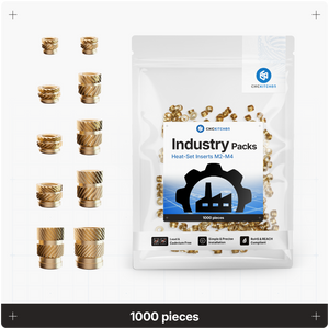 Industry Packs - Heat Set Insert - 1000 PCS
