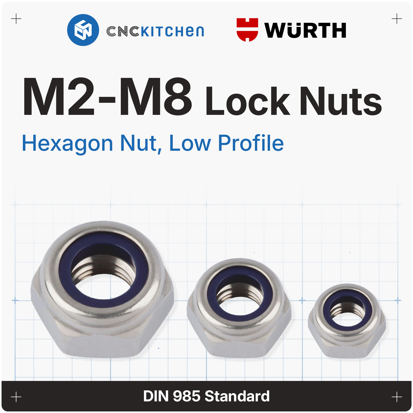 Lock Nuts, DIN985