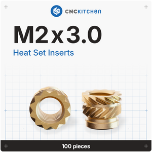 Heat Set Insert M2 x 3 - 100 pieces
