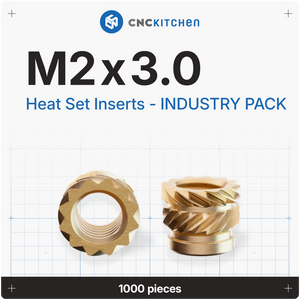 Industry Packs - Heat Set Insert - 1000 PCS
