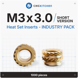 Industry Packs - Heat Set Insert - 1000 PCS