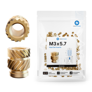 Heat Set Insert M3 x 5.7 - 100 pieces