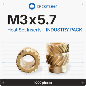 Industry Packs - Heat Set Insert - 1000 PCS