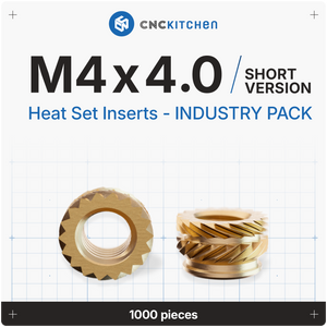 Industry Packs - Heat Set Insert - 1000 PCS