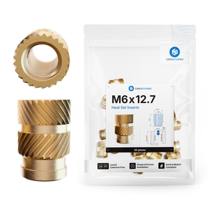 Heat Set Insert M6 x 12.7 - 20 pieces