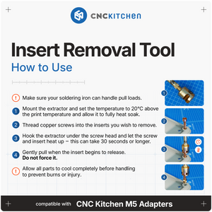 Insert Removal Tool V2 for M2, M2.5 & M3