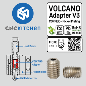 Volcano Adapter V3, 5.5mm Length