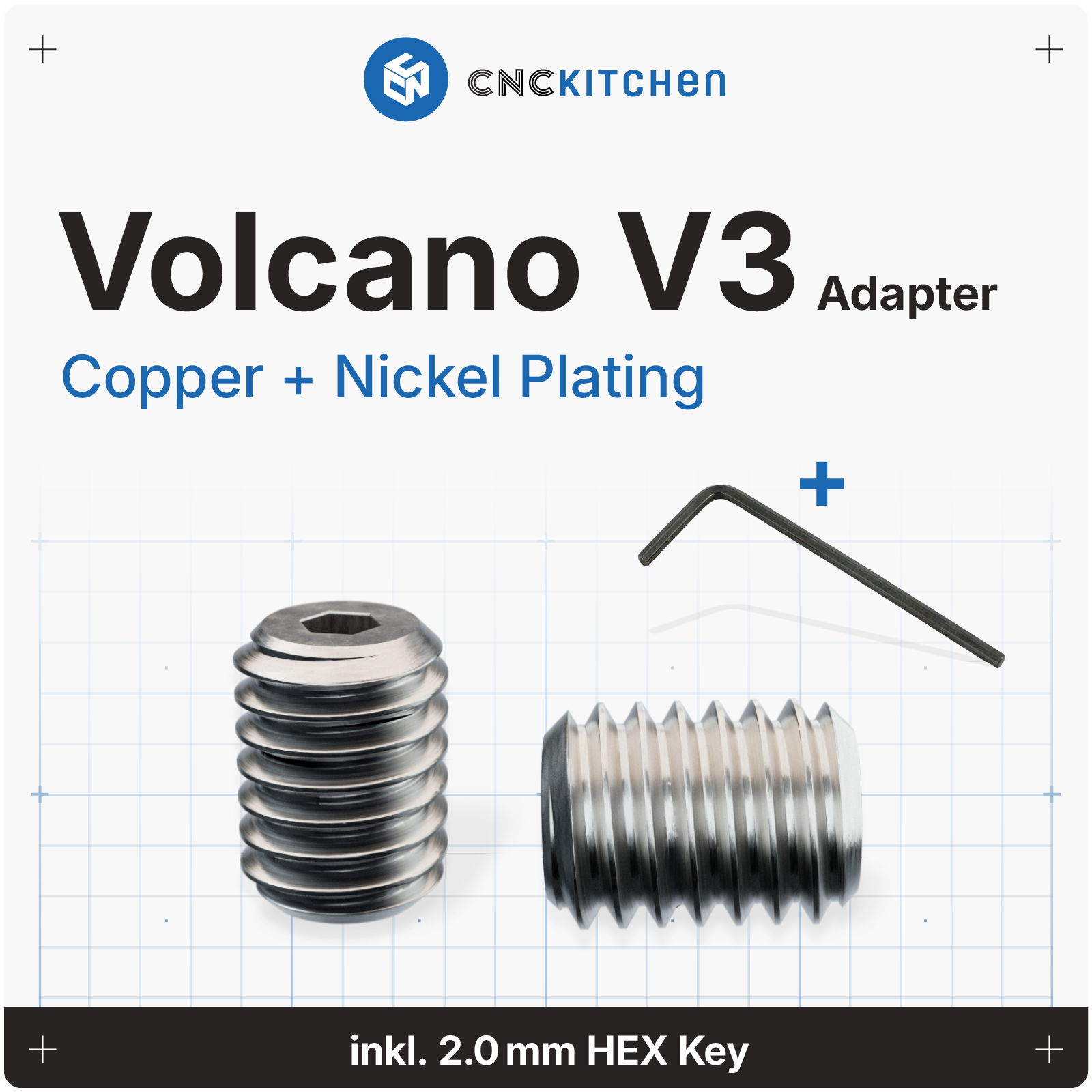 Volcano Adapter V3 Standard, 8.5mm Length