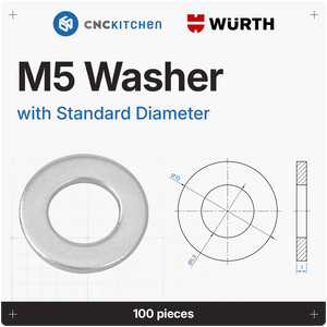 Washers with standard diameter, M2-M8
