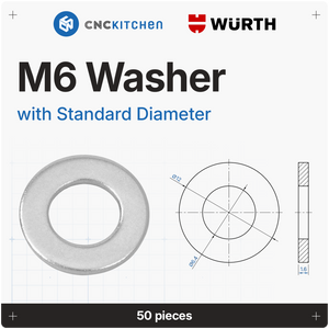 Washers with standard diameter, M2-M8