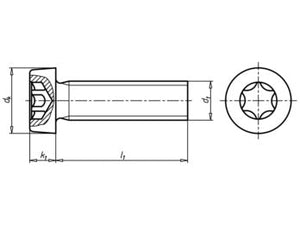 M2.5 Screw, TX8, Stainless Steel, Low-Profile