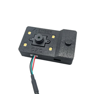 Black Ember Prototypes CXC V2 camera-assisted XY calibration tool on a white background