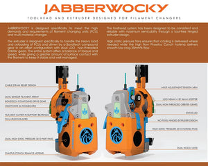 LDO Jabberwocky Toolhead with Cutter and Extruder for Filament Changers