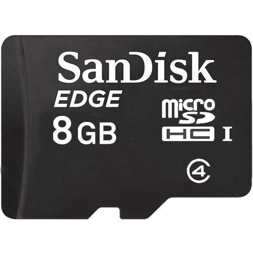 8GB Micro SD Sandisk Edge Memory Card
