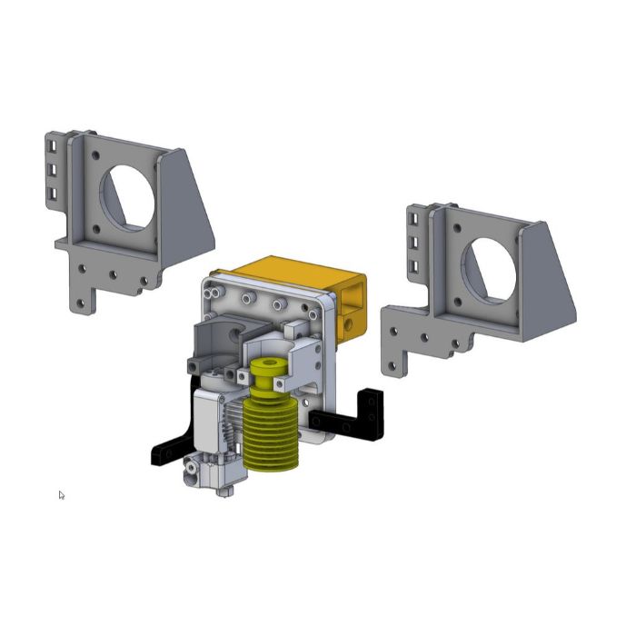 Railcore II Dual Hotend Y Carriage Kit by Mandala Rose Works