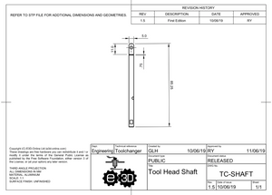 E3D Tool Head Shaft
