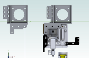 Railcore II Dual Hotend Y Carriage Kit by Mandala Rose Works