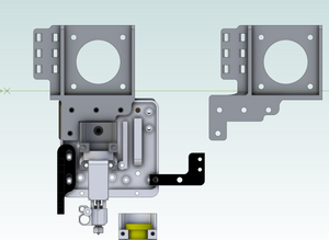 Railcore II Dual Hotend Y Carriage Kit by Mandala Rose Works